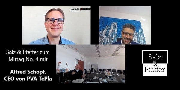 YouTube Video Salz und Pfeffer zum Mittag No. 4 mit Alfred Schopf, CEO von PVA TePla