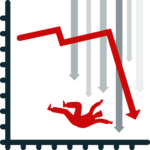 Börsen Crash Icon