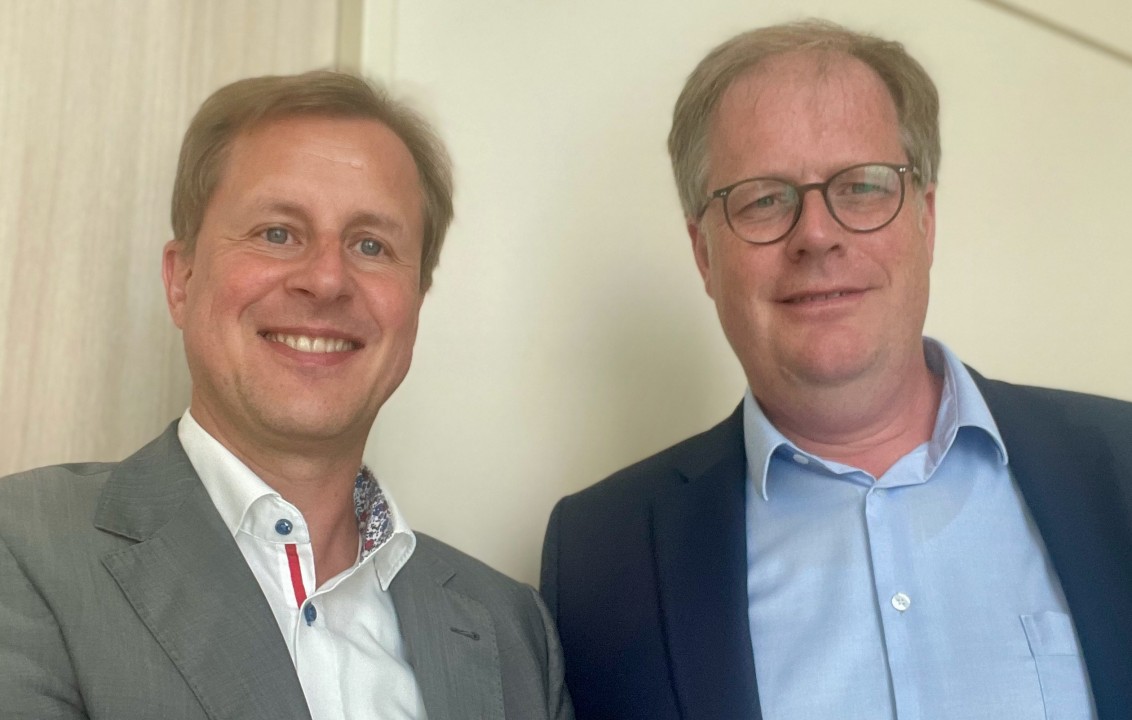 CFO Friedrich Pehle und Stephan Heibel auf dem Hamburger Investorentag 2022
