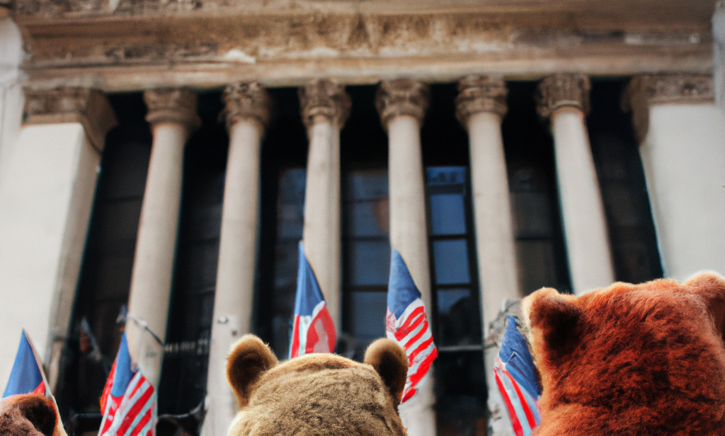 Bären warten vor New Yorker Börse