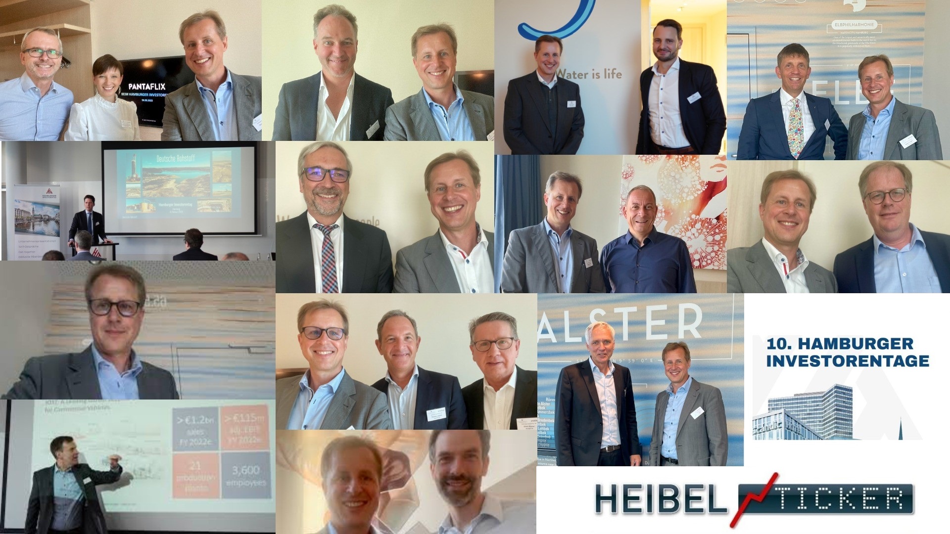 Vorstände im Gespräche auf dem 10. Hamburger Investorentag